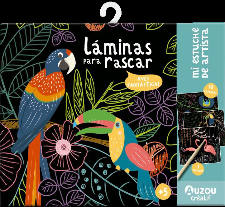 AVES FANTASTICAS - LAMINAS PARA RASCAR