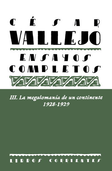 ENSAYOS COMPLETOS III / CÉSAR VALLEJO