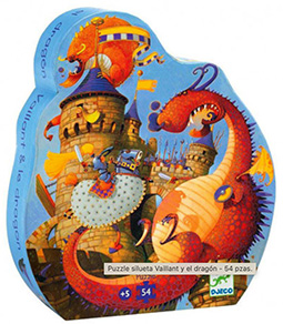 DJECO  Silueta Vaillant y el dragón