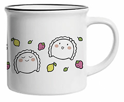 TAZA CROQUETA Y EMPANADILLA  "FRUTAS"