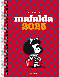 2025 Agenda MAFALDA anillada columnas roja