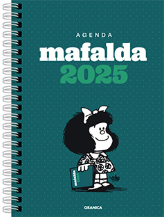 2025 Agenda MAFALDA anillada columnas verde