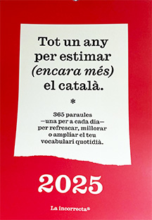 2025 calendari LA INCORRECTA