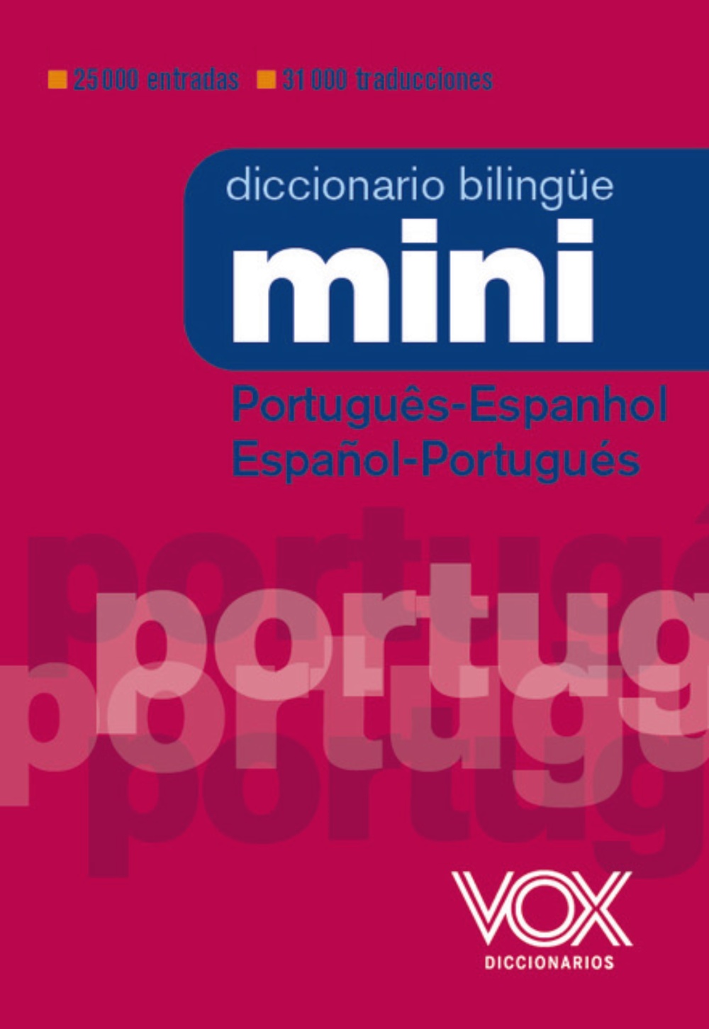 DICCIONARIO MINI PORTUGUÉS-ESPANHOL ESPAÑOL-PORTUGUÉS