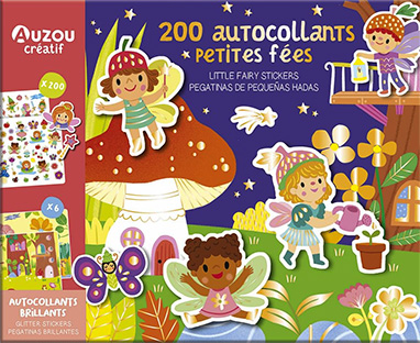 200 PEGATINAS BRILLANTES DE PEQUEÑAS HADAS  sobre